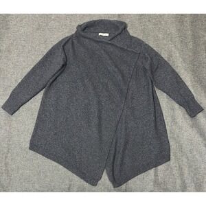 Old Navy Womens XL Cardigan Sweater Open Front Marled Charcoal Gray